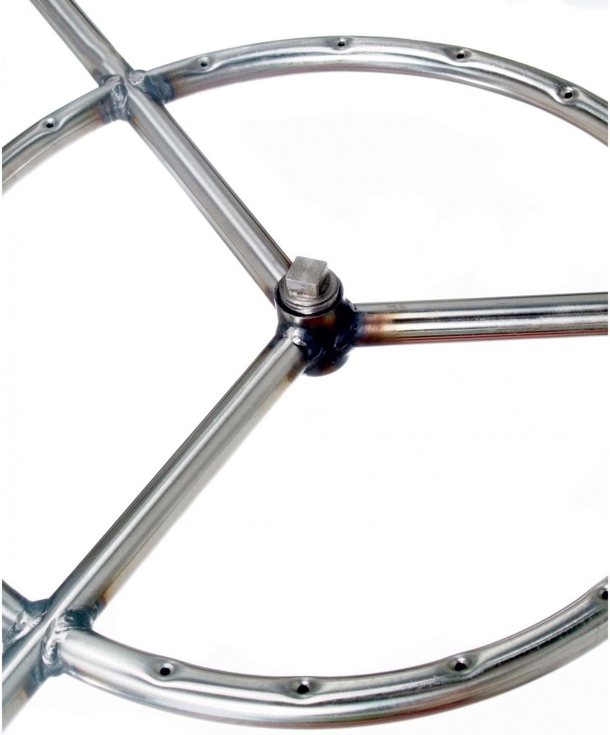22-inch Stainless Round Double Natural Gas Fire Pit Ring Burner