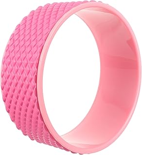 BESPORTBLE Yoga Pose Wheel Yoga Equipment Yoga Wheel Stretching Yoga Back Stretching Roller Back Cracking Wheel Deep Tissue Massager for Backbends Flexibility Relaxation Pink Yoga Roller
