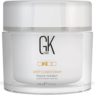 GK HAIR Global Keratin Deep Conditioner Masque (7.05 Fl oz/ 200g) Intense Hydrating Repair Treatment for Dry Damaged and Color Treated Hair, Anti Frizz, Hair Restoration Formula with JOJOBA Seed Oils