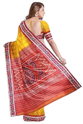 COTTONSILK & KHANDUAPATA sambalpuri silk saree – image 2