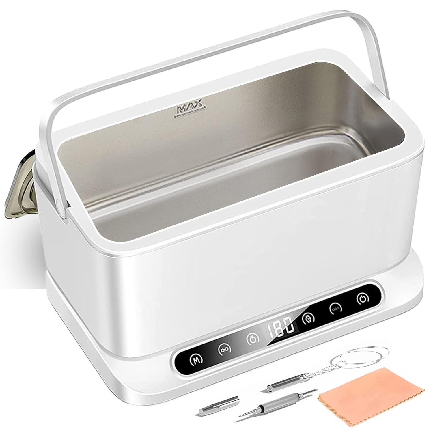 GERCY Jewelry Cleaner Ultrasonic Machine, 800ML Ultrasonic