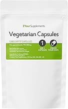 Your Supplements - Size 1 Empty Vegetarian Capsules - Pack of 1000