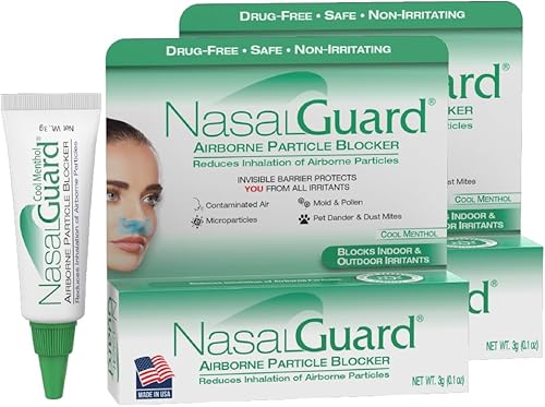 Vista 16 de Gel nasal para alivio de alergias y bloqueador de alérgenos, sin medicamentos, para personas alérgicas al polen, para viajes en avión