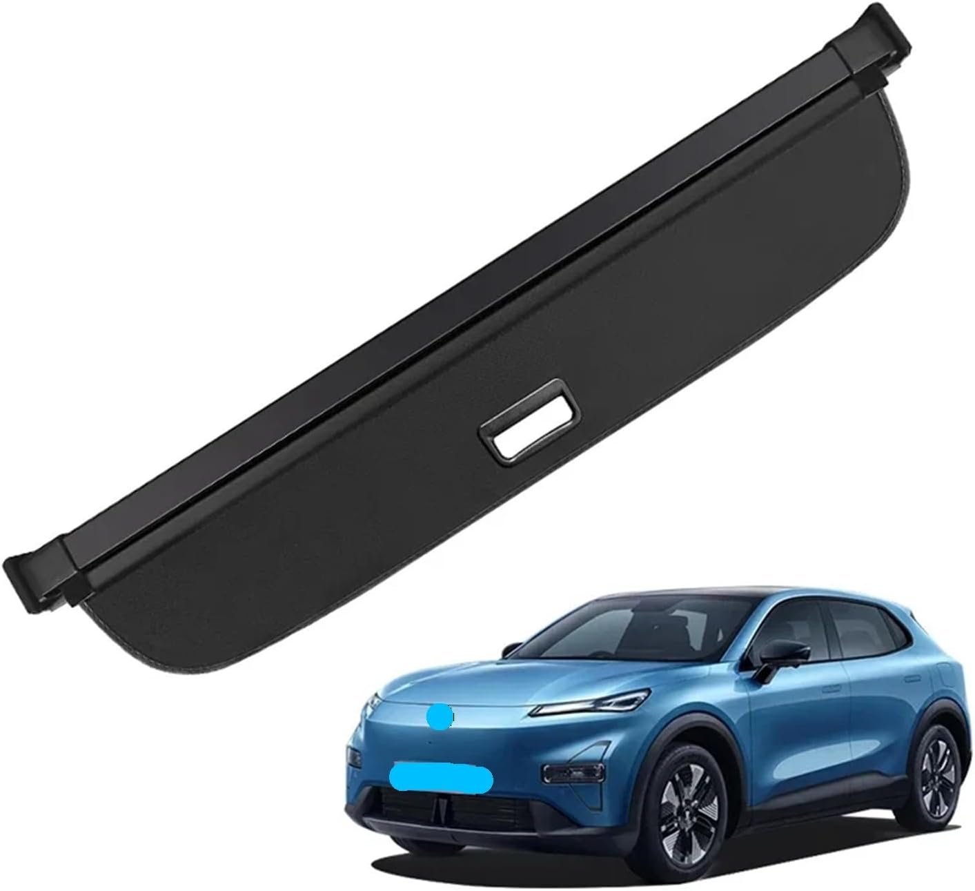 Car for Changan Deepal S05 Retractable Trunk Cargo Cover Universal Fit Black Shield Shade Auto Interior Accessories(Leather)
