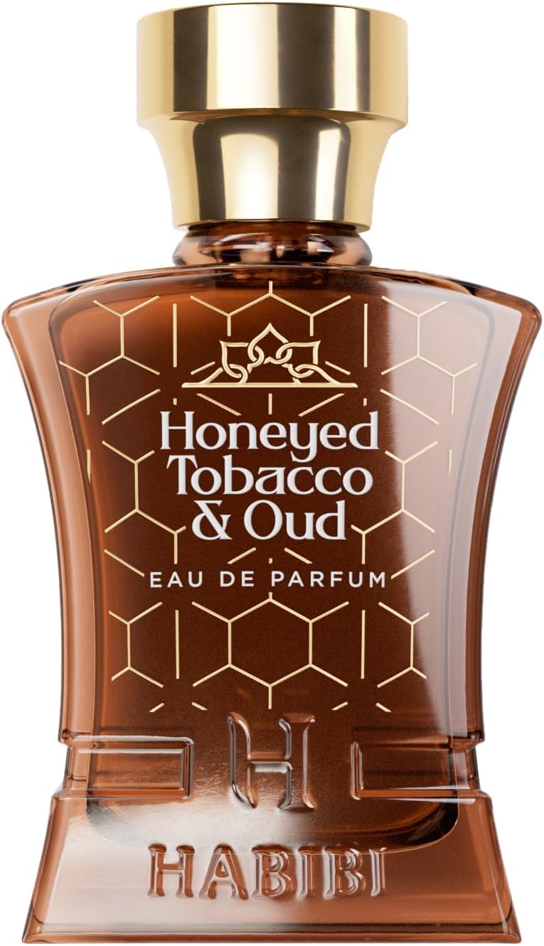 H HABIBI Honeyed Tobacco & Oud Perfume for Men – 2.5 oz (75ML) Long Lasting Arabian Cologne, Sensual Amber Woody Men Perfume, Luxury Fragrance Gift for Special Occasions