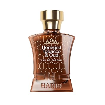 H HABIBI Honeyed Tobacco & Oud Perfume for Men 2.5 oz 75ML Long Lasting Arabian Cologne, Sensual Amber Woody Men Perfume, Luxury Fragrance Gift for Special Occasions