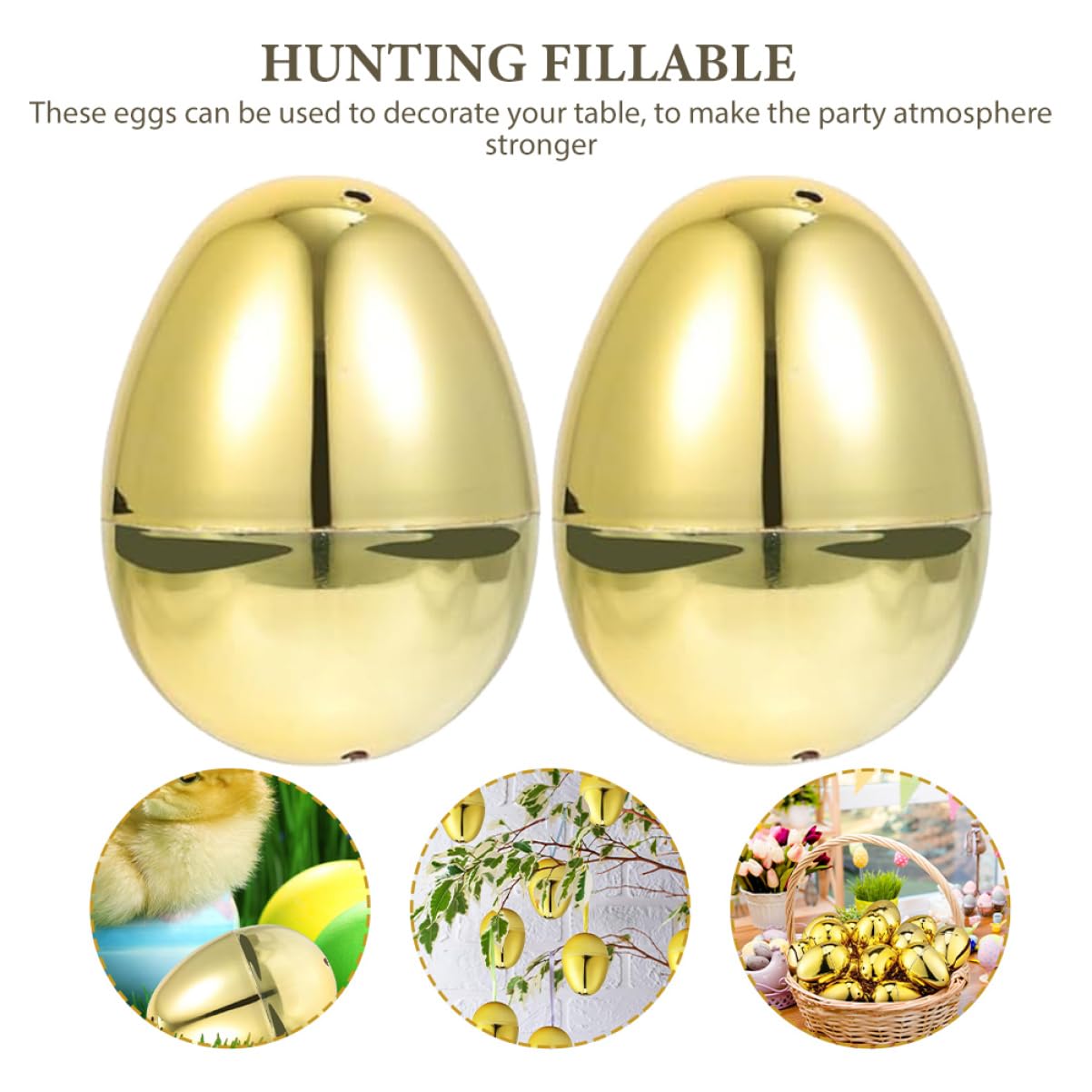 Ciieeo 3 Set di Decorazioni per Uova di Pasqua Uova di Plastica Riempibili Decorazioni Pasquali Apribili per Feste di Pasqua 20 Pezzi*3