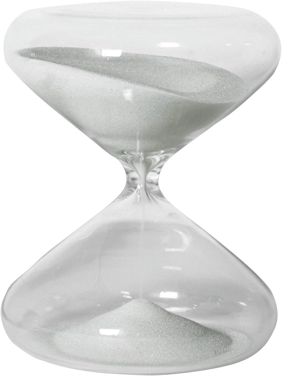 Authentic Models, Sand Timer, Modern Classic Transparent Hour Glass for Timing Minutes, Home Office Decor