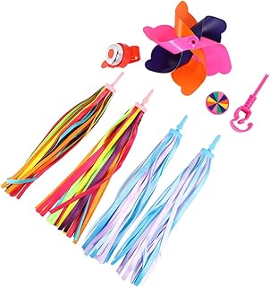 INOOMP Acessórios Para Moinho De Vento De Bicicleta Para Crianças Sino Acessórios Para Scooter Bicicleta Para Bebês Scooter Guidão Flâmulas Acessórios De Scooter Para Decoração De