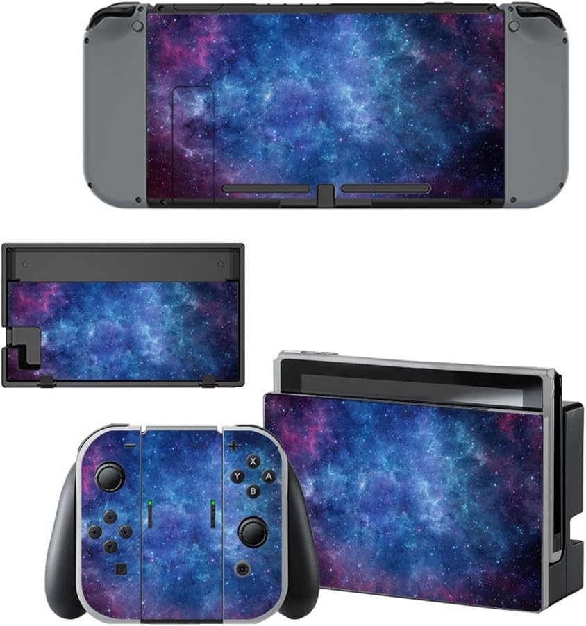 SKINOWN Vinyl Cover Decals Skin Sticker for Nintendo Switch - Galaxy Nebular