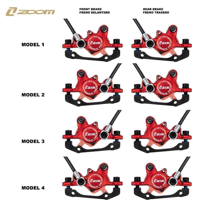 Compatibile con Kit Monopattino Elettrico Freno Idraulico Rosso CR-3 Anteriore L Posteriore L [Zoom]