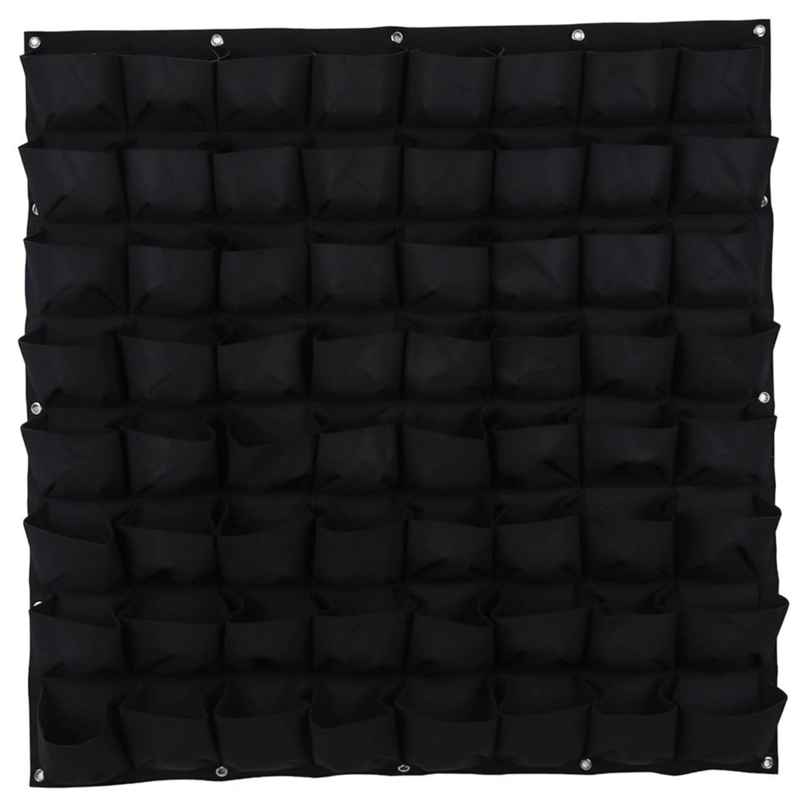 Macetero vertical de pared de 64 bolsillos para crear un jardín colgante en tu patio o terraza
