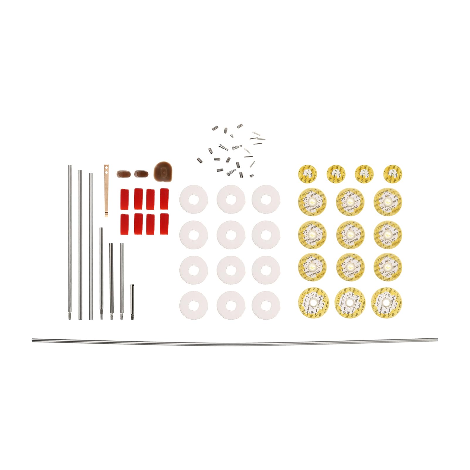 HANABASS Complete Flute Repair Kit Sound Hole Pads Screws Spring Needle for Flutists