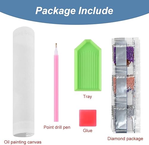 Miniatura 7 de FHBUBPUP Kits de pintura de diamantes para adultos, kits de arte de diamantes del zodiaco chino para niños, manualidades de gemas de lobo y mono