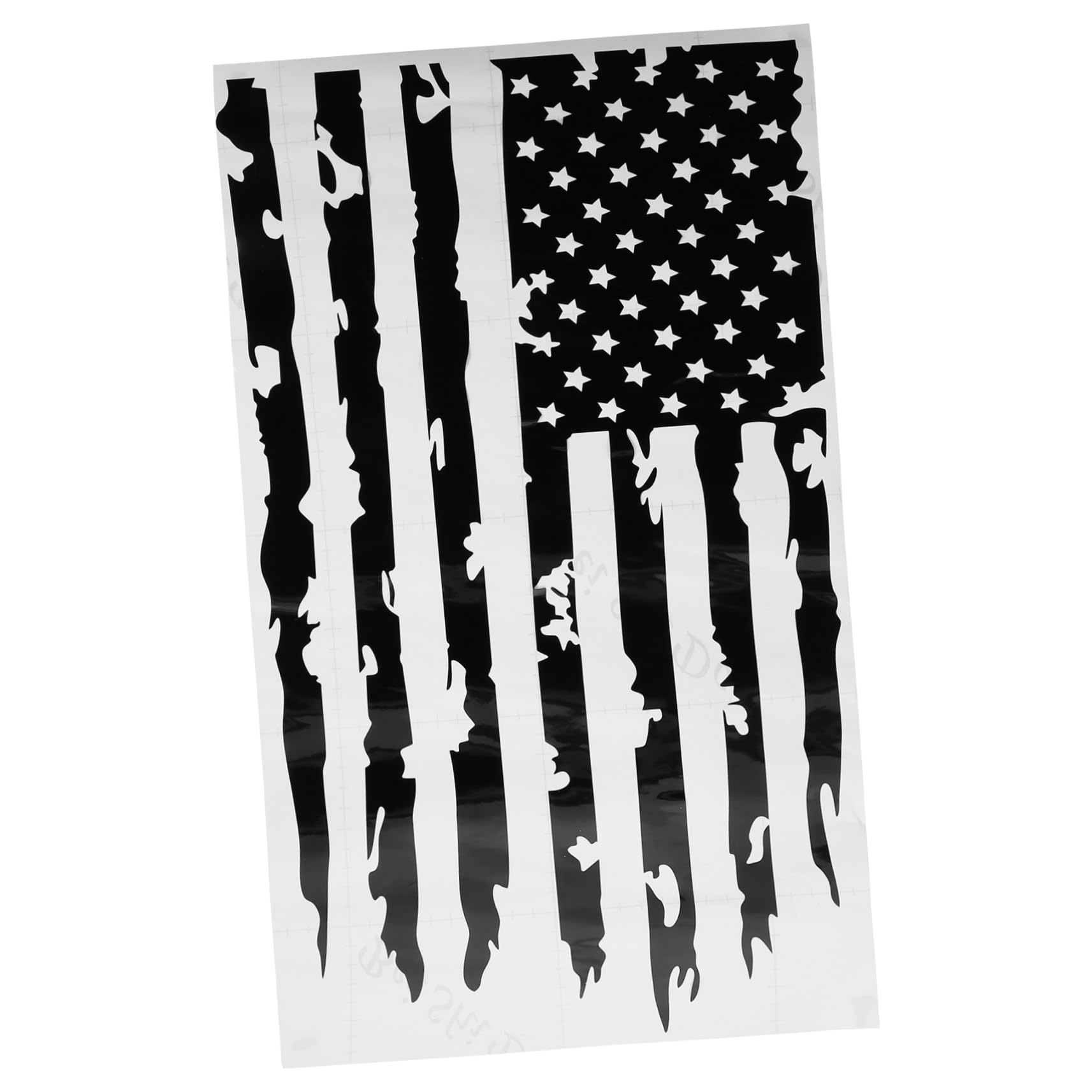 Reflektierender US-Flagge Feuerwehrmann-Helmaufkleber – Wehende Flagge, USA, Für Helme