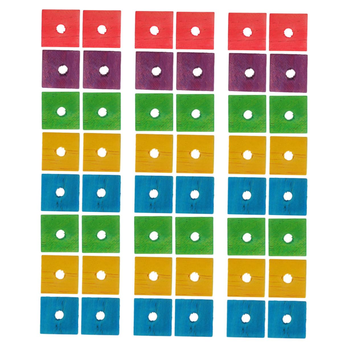 Kisangel 250piezas Juguetes De Madera para Pájaros Bloques para Masticar Juguetes para Periquitos y Aves Pequeñas para Desarrollar Habilidades y Mantener El