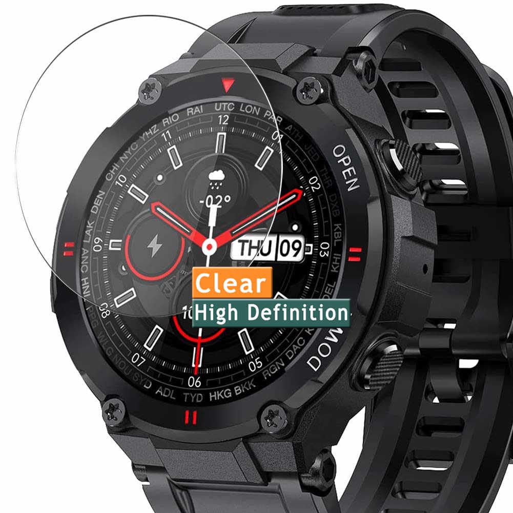 Vaxson 3-Pack Screen Protector, compatible with Segorts K22 1.28" Smart Watch smartwatch, TPU Guard Film Protectors Sticker [NOT Tempered Glass] New