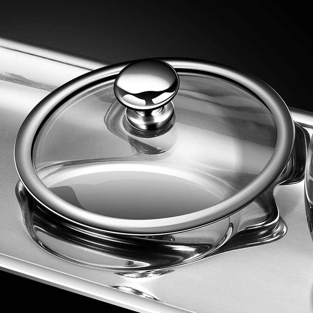 Zuckerdose,Zuckerbehälter Schalen,Edelstahl-Zuckerdose,Salz- und Pfefferspender aus Edelstahl, Enthält Zuckerglas, Glasdeckel und Löffel für Flaschen- und Aufbewahrungsorganisatoren für Haushalts