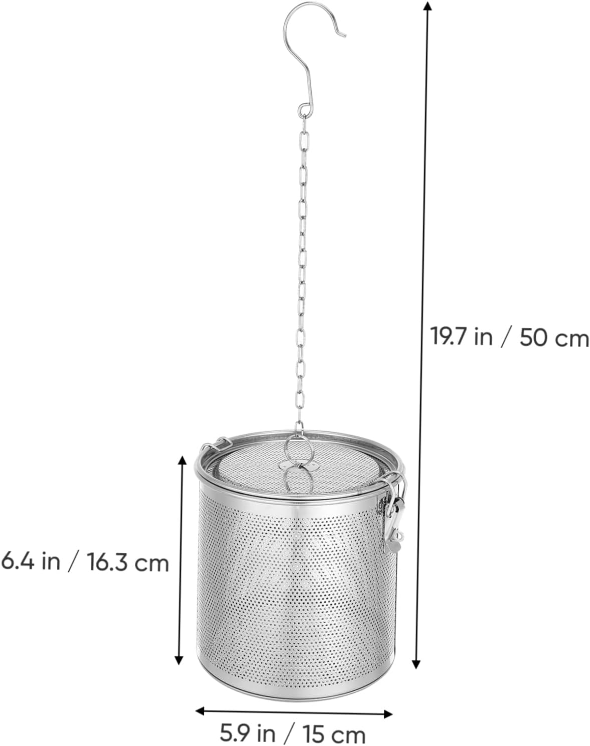 1 Pc Stainless Steel Basket Creative Dregs Basket Filter Basket for Home Tea Diffuser Stylish Slag Hamper Diffusers for Home Mesh Strainer Coffee Strainer Small Hole Seasoning Bag