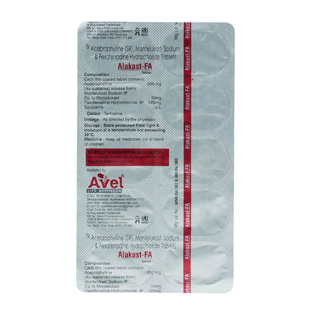 Alakast FA - Strip of 10 Tablets