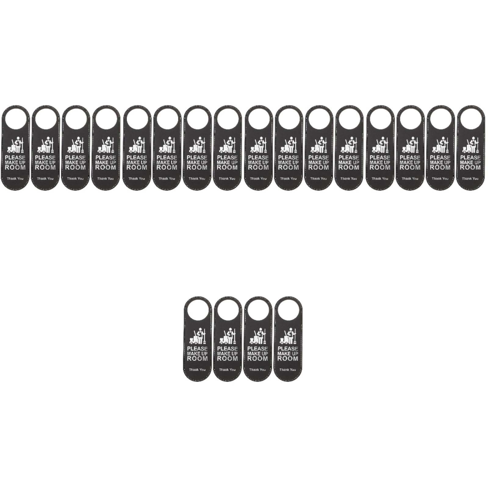 20 Piezas Letreros No Molestar De Doble Cara Para Puerta De Hotel Sala De Maquillaje Colgador De Puerta De Cuero 9.44X3.14X0.59In Para Uso En Hoteles CaféS Y Oficinas