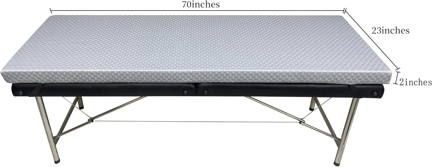 ENDELLE Lash Bed Topper,Premium Foam Pad with Removable Cover,Non-Slip Bottom.Small Single Floor Bed,Camping Mattress,Guest Bed