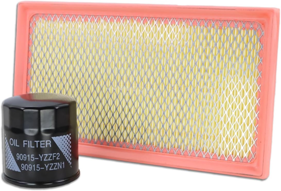 Kefly CA12289 Engine Air Filter & 90915-YZZF2 Oil Filter Fit for 2018-2025 Toyota Camry 2020-2025 Highlander 2019-2025 RAV4 2.5L Hybrid 2019-2025 Corolla 1.8L 2.0L, Lexus