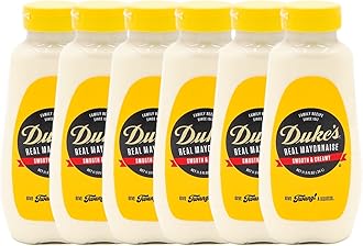 Duke’s Real Mayonnaise Squeeze Bottle – Original Smooth & Creamy Taste, 11.5 Ounce (Pack of 6)