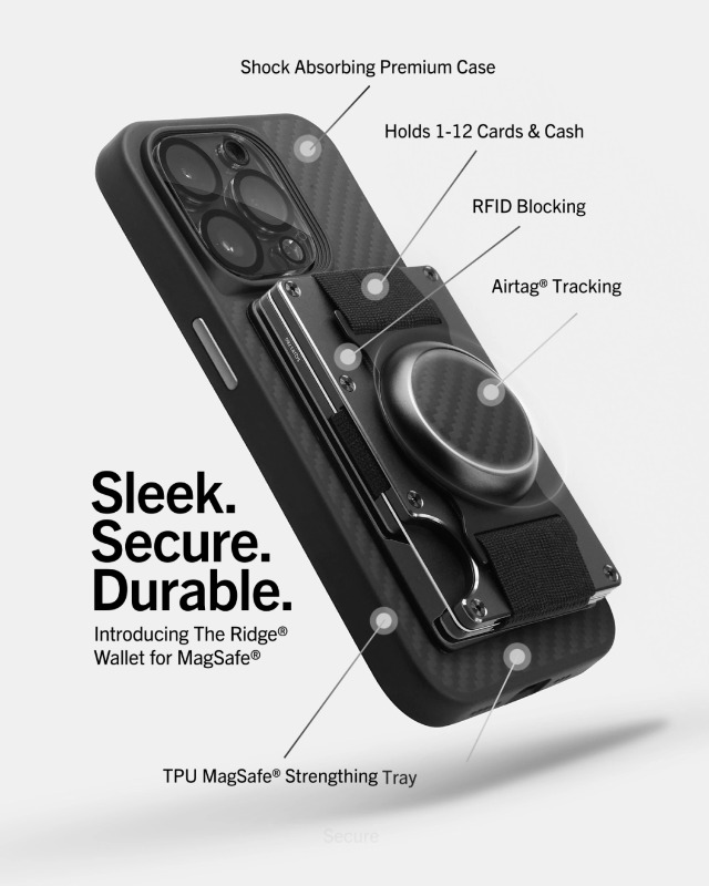 Amazon.com: Ridge Wallets for Men Compatible with Magsafe - Slim