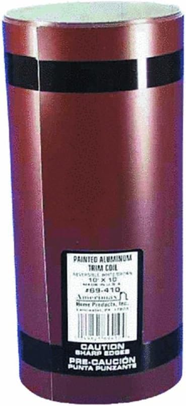Amerimax 10 in. W x 10 ft. L Aluminum Painted Coil Brown/White