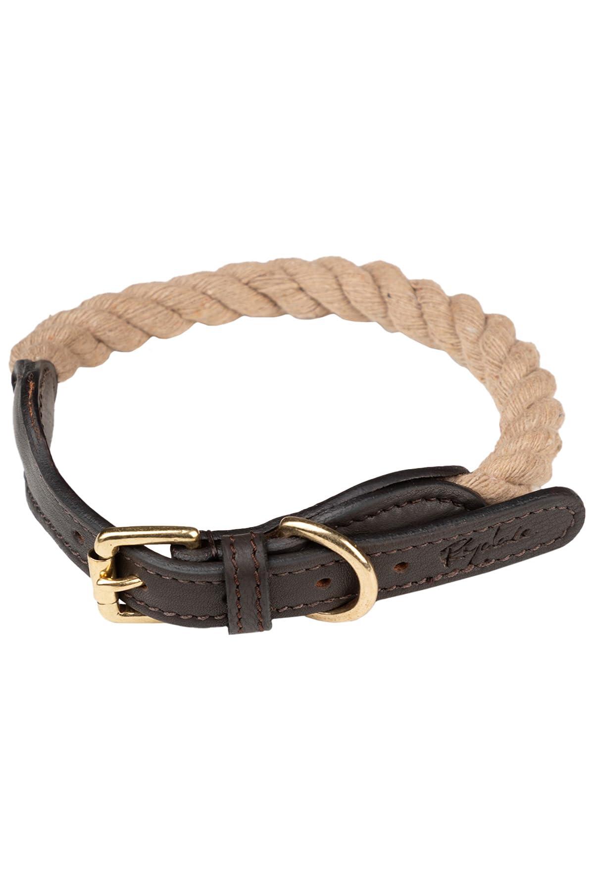 Rope Dog Collar Adjustable Twister Dogs Collars Pet Puppy Training Strong Roped Cotton (XS/S, Beige)