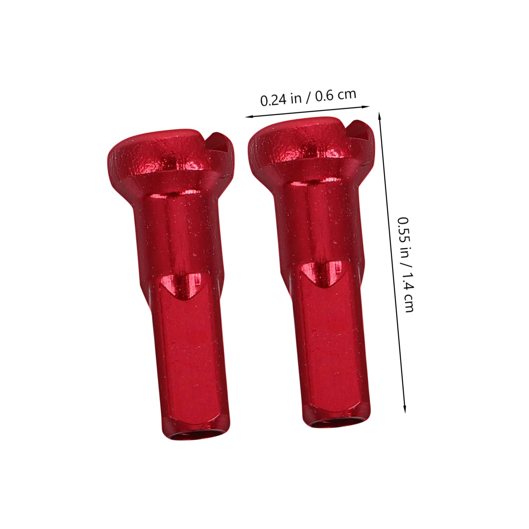 KICHOUSE Bicycle Spoke Nipples 5pcs Aluminum Alloy End Caps for 2mm Spokes Universal Wheel Decor Tips