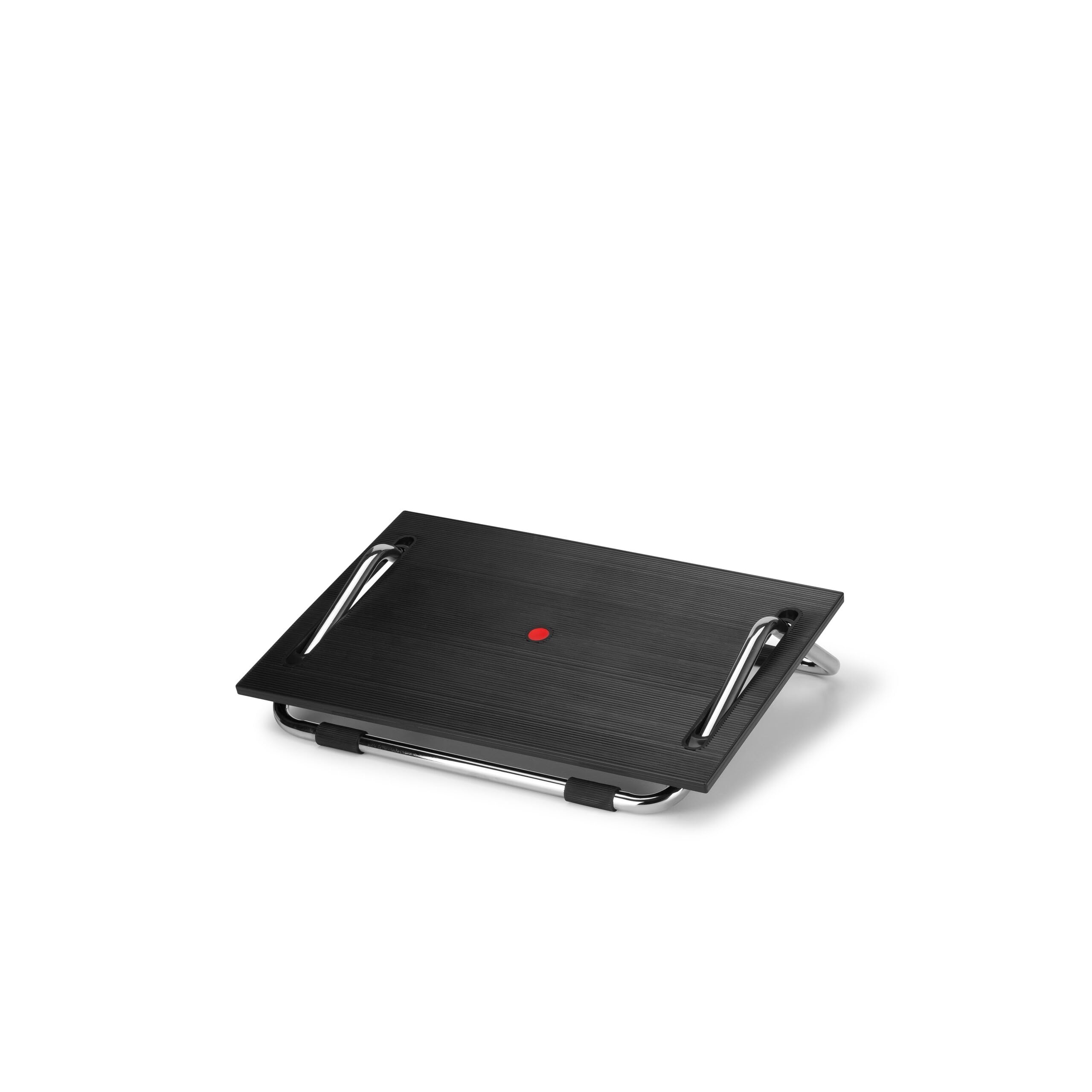 hjh OFFICE 830017 Reposapiés con inclinación Regulable PODI III Apoyapiés de Oficina ergonómico, Soporte para pies, Negro