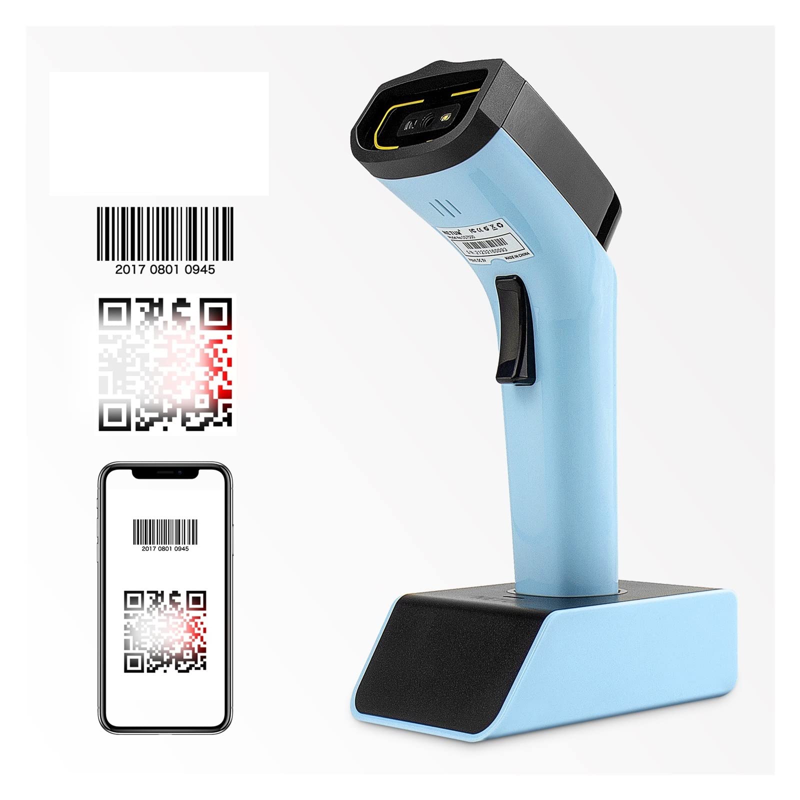 Escáner de código Barras 2D automático inalámbrico QR Escaneo preciso los códigos PDF417 for la Tienda Pajita Sistema para Puntos de Venta en supermercados(DS7100-2D-wired)