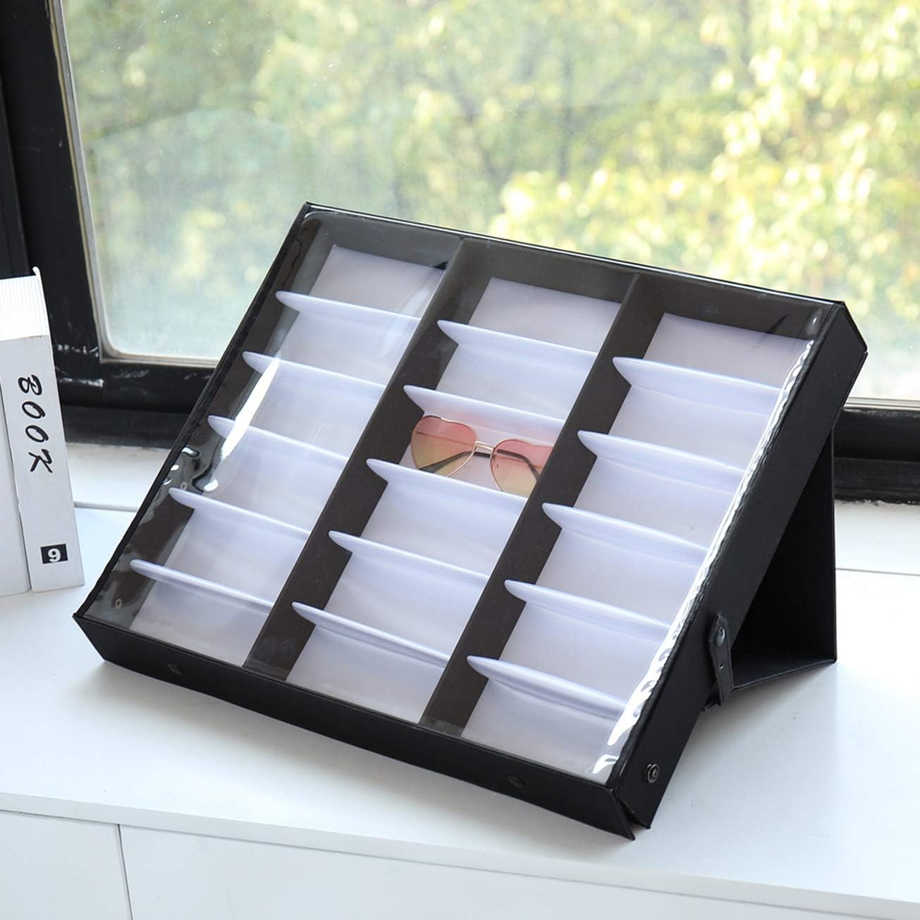 18 pcs Sunglasses Organizer Eyewear Display Storage Case Tray Multi Sunglasses Organizer for Women Men,Sunglasses Jewelry Collection Case MITPATY MITPATY