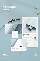 Vista 214 de Dimoon 236''x17.7'' White Thicken Peel and Stick Wallpaper Contact Paper Modern Self Adhesive Wall Paper Removable Renter Friendly Textured Solid