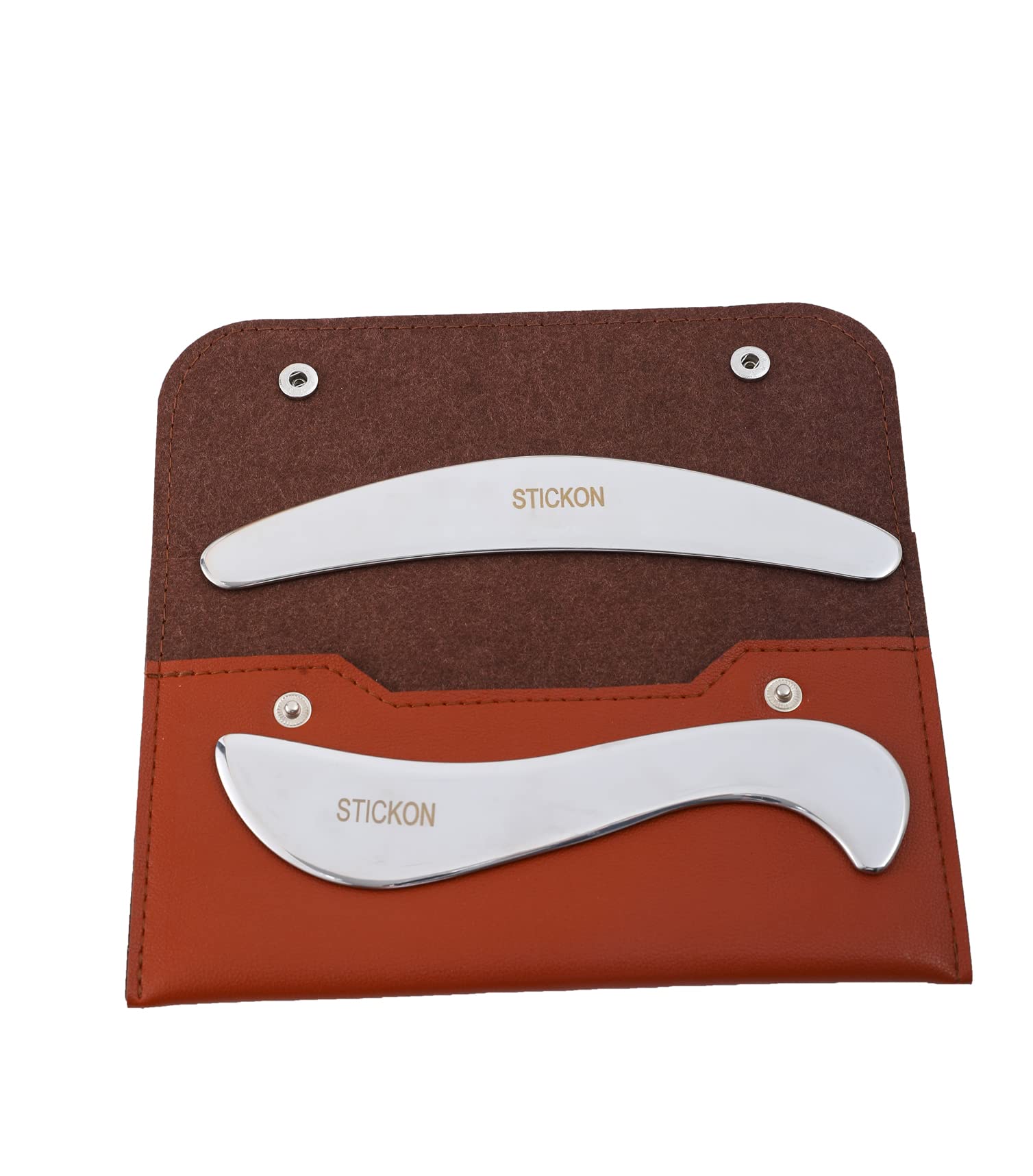 STICKON Gua Sha Massage Tool 2 in 1 Stainless Steel Gua Sha Scraping Massage Tools IASTM Tools Great Soft Tissue Mobilization Tool(STICKON-34)