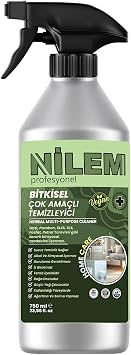 Nilem Profesyonel%100 Bitkisel Çok Amaçlı Temizleyici Vegan Leke Çıkarıcı - Yağ Çözücü 750 ml