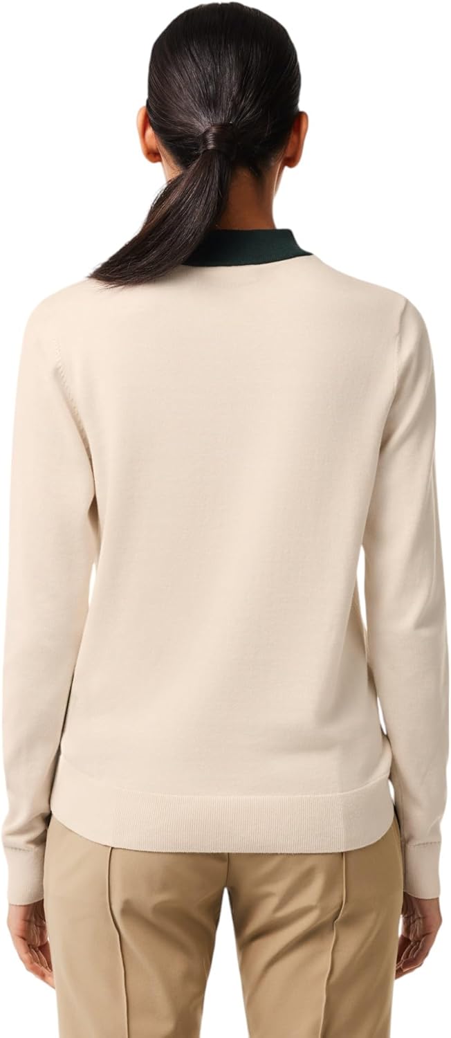 Lacoste Womens Sport Cotton Pima Technical Knit Golf Sweater - Image 2