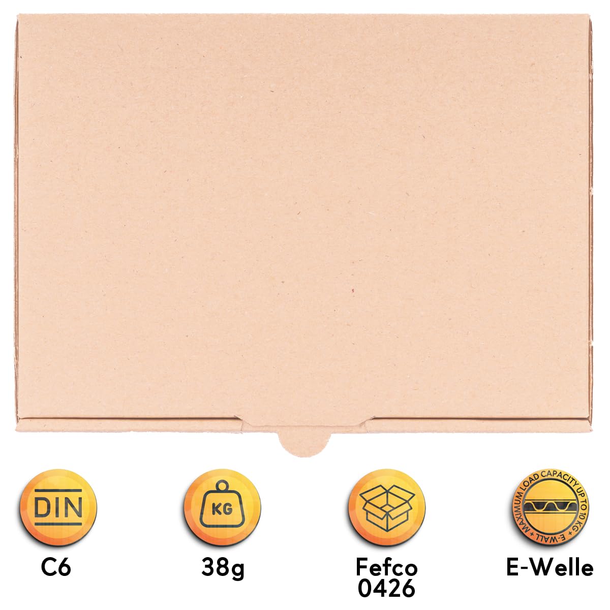 verpacking Kartony listowe Maxibriefs 180 x 130 x 45 mm Maxi Brief Brown MB 2 wymiary wewnętrzne 170 x 125 x 41 mm wysyłka pocztowa składane pudełko wysyłkowe wysyłka książki — optymalnie nadaje się