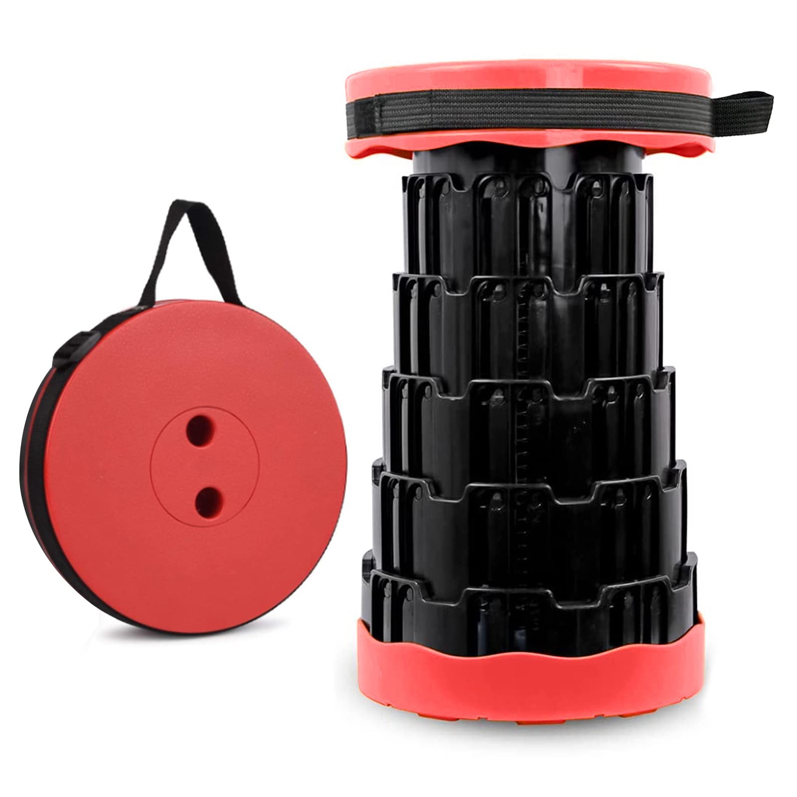 Aminery Multifunctional Foldable Shrink Stool (Red)