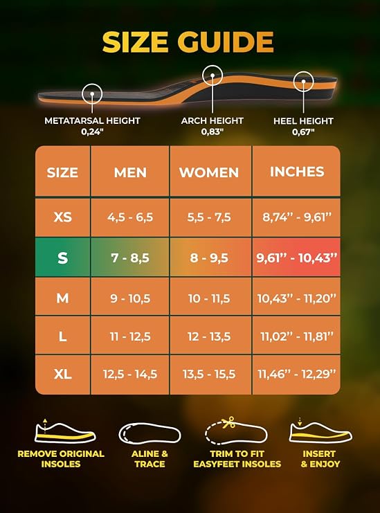 Running & Sport Insoles for Men & Women - Athletic Sneaker Inserts | Shock Absorption, Energy Return, Cushioned, Basketball, Walking, Hiking, Tennis, Cleats, Gym Training, Arch Support