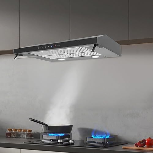 Miniatura 3 de Campana extractora debajo del gabinete de 30 pulgadas, ventilación de campana de cocina de 900 CFM con ventilador de escape de 3 velocidades,