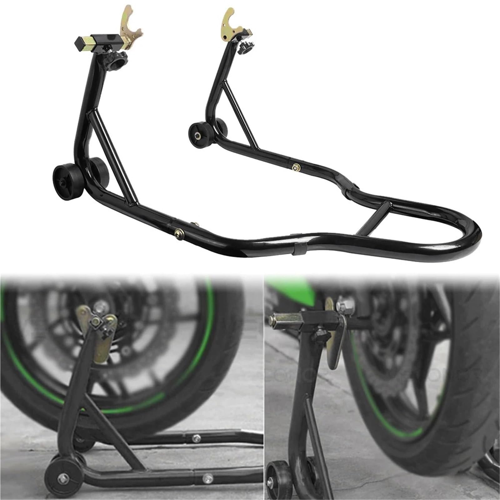 podpórka boczna Podstawka Pod Padok Pasuje Do Motocykla Pasuje Do Yamaha R15 R25 Mt09 Tracer Pasuje Do Kawasaki Versys Z900 Z800 250 400(Black small size)