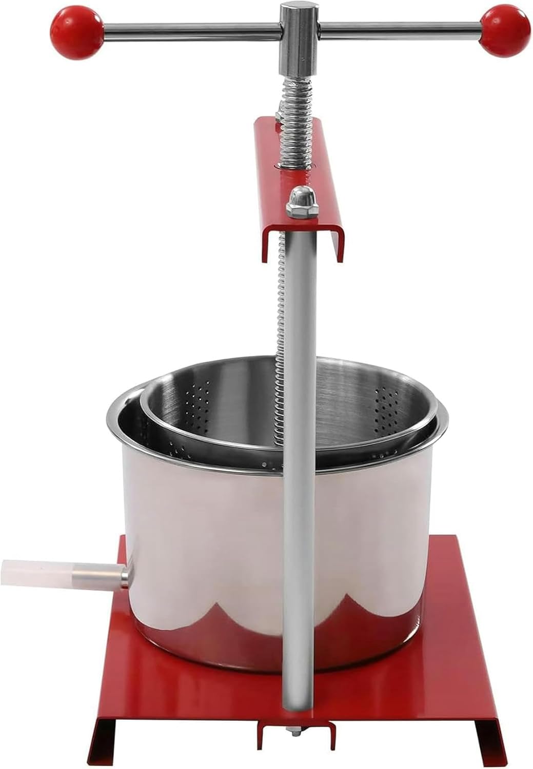 12 -Liter Fruit Wine Press, Grape Crusher, Hydraulic Cat Juice, Stainless Steel Fruits Press 304, Wine Cider, Vegetables, Fruit Crusher ~/