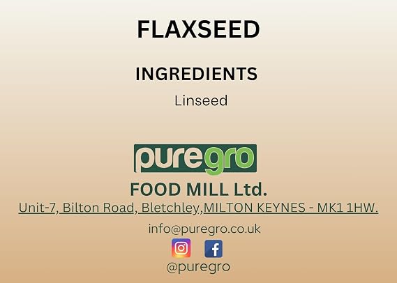 Puregro Brown Linseed 100g | PACK OF 1 | Flaxseed | Oilseed Flax | Alsi | Premium Quality Product.