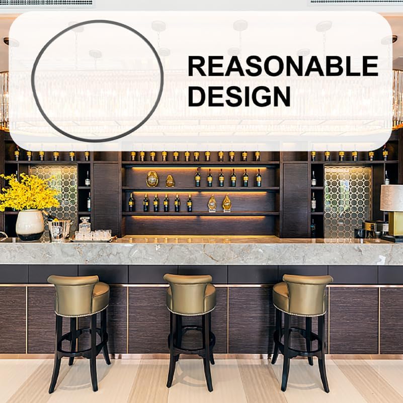3pcs Rubber Ring for Bar Stool Base Floor Protector