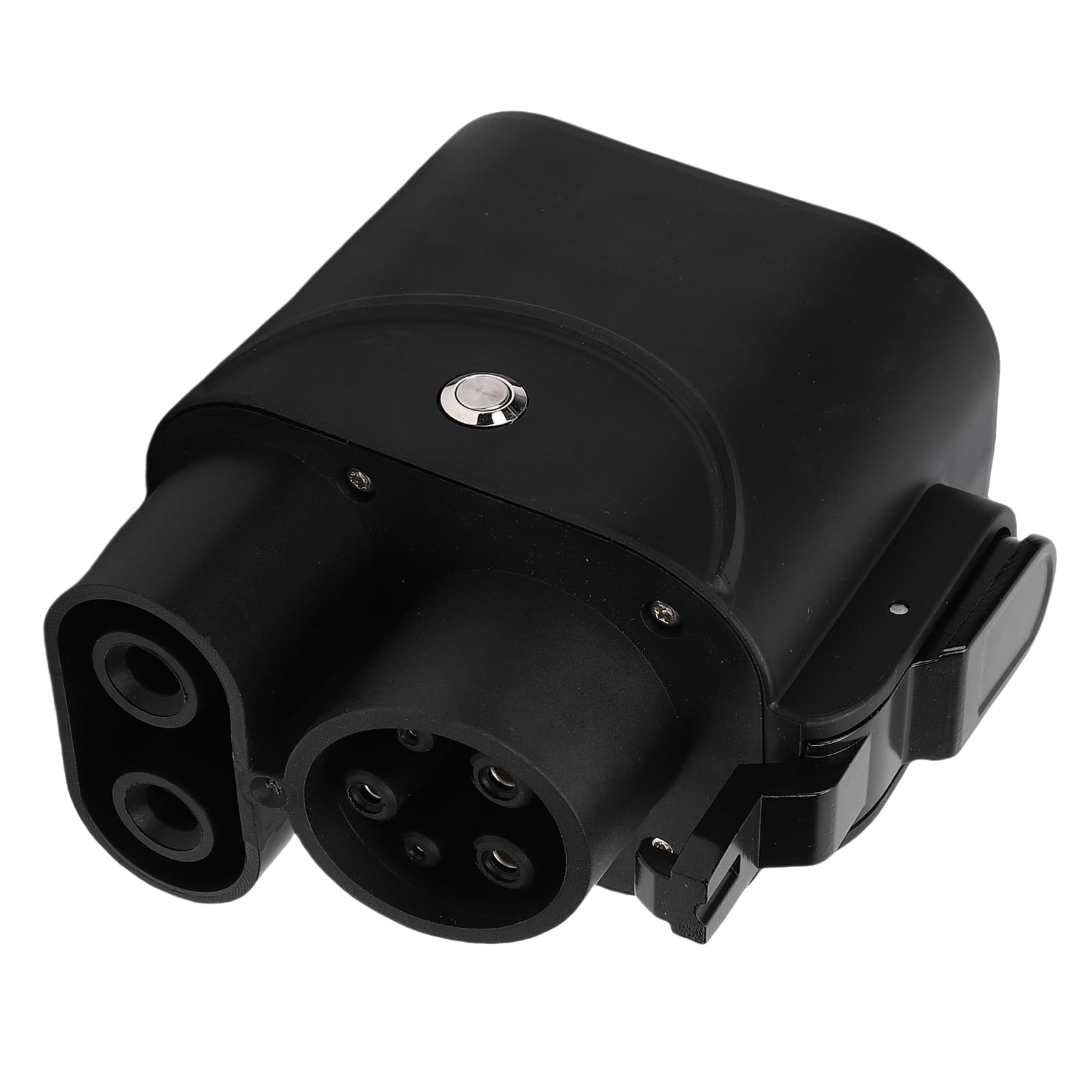 Dilwe Adapter CCS2 do CCS1 Metalowy Plastikowy Adapter do ładowania Pojazdów Elektrycznych 1000 V 250 A z Monitorowaniem Temperatury i walizką Przenoszenia dla Kierowców Pojazdów Elektrycznych CCS1