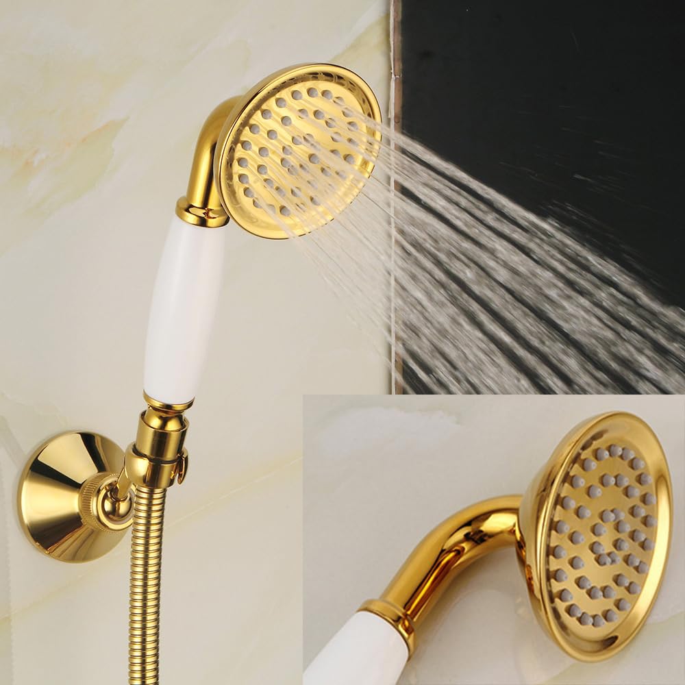Rubinetto per vasca da bagno retrò a D, miscelatore monocomando a parete con doccetta Sle doccia Set per soluzioni da bagno Ele perfetto per decorazioni moderne e classiche