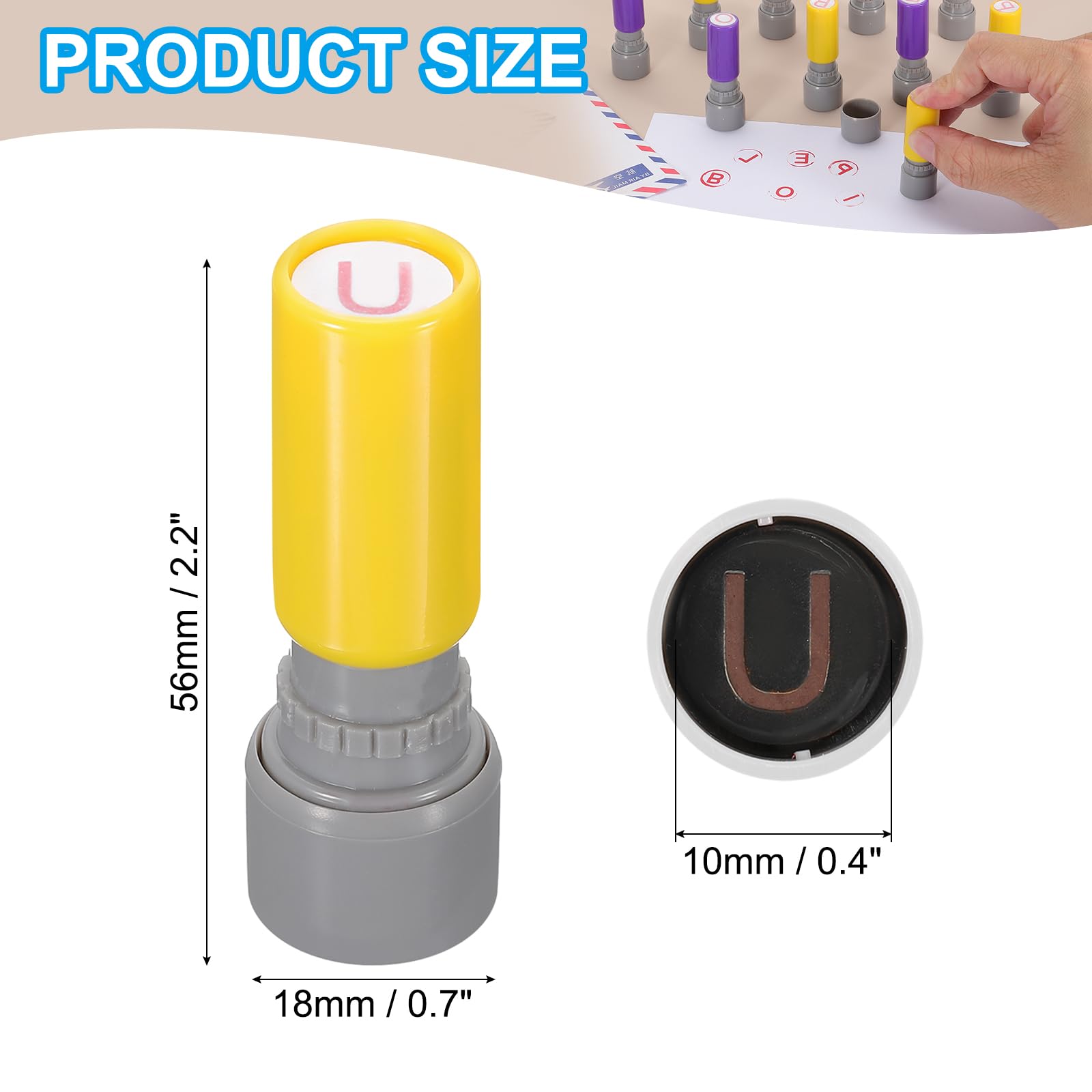 PATIKIL Letter Stamps Self Inking - Image 2